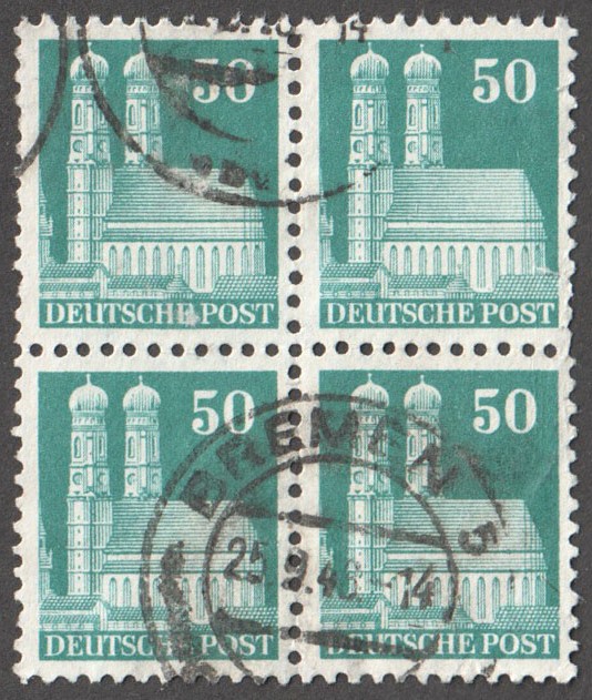 Germany Scott 653 Used Block - Click Image to Close